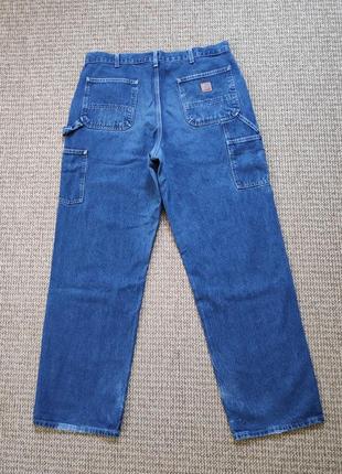 Carhartt loose original fit джинсы workwear оригинал (w36 l32)9 фото