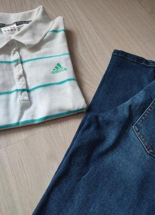 Комплект джинсы и поло adidas1 фото