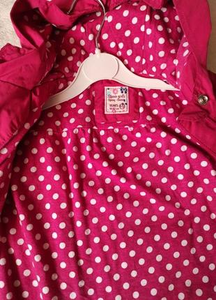 Куртка для девочки 98 112 идеальное состояние. испания красная. брендовая одежда3 фото