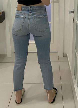 Женские джинсы zara the high waist slim (zara premium collection denim) size eur 36usa 4 mex 263 фото