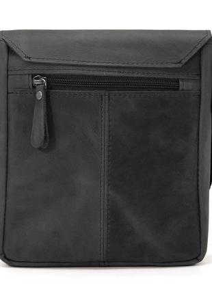 Невелика чоловіча сумка через плече шкіряна limary lim-354ra чорна4 фото