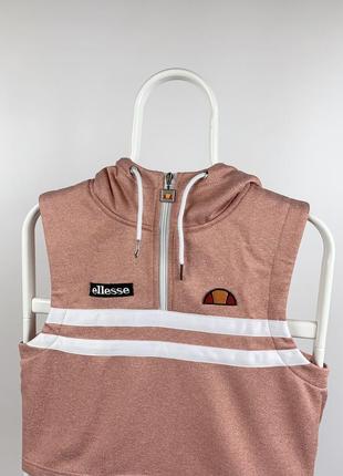 Оригинальный кроп топ худи жилетка ellesse2 фото