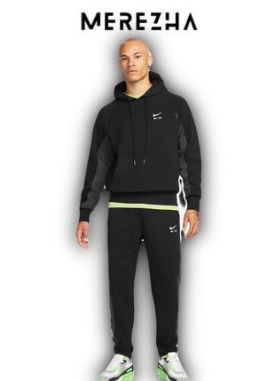 Кофта лонгслив nike m nsw nike air ft po hoodie (dq4207-011) оригинал!1 фото