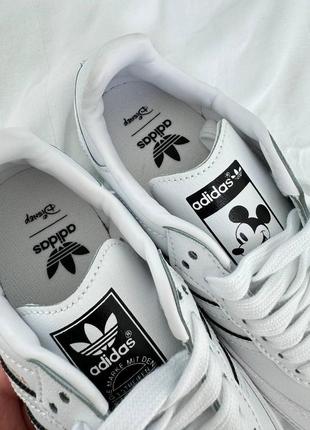 Adidas samba white disney жіночі кросівки адідас самба шкіряні7 фото