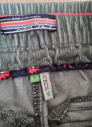 Вильветовые брюки на резинке cecil4 фото