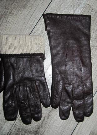 Шкіряні рукавички р. 62 фото