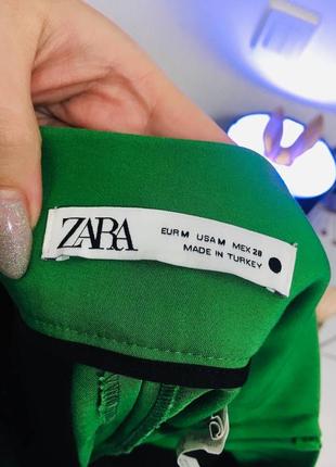 Зелёные костюмные шорты с карманами zara м7 фото