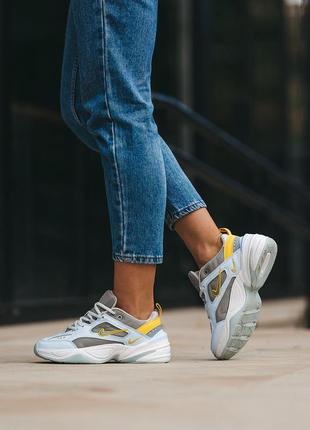 Жіночі кросівки nike m2k blue yellow | smb