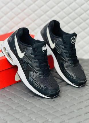 Кроссовки мужские весенние nike air max 2 light black-white7 фото