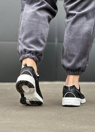 Мужские кожаные, черные с белым, стильные кроссовки. от 41 до 45 р. m107 cx1180-1 в демисезонные3 фото