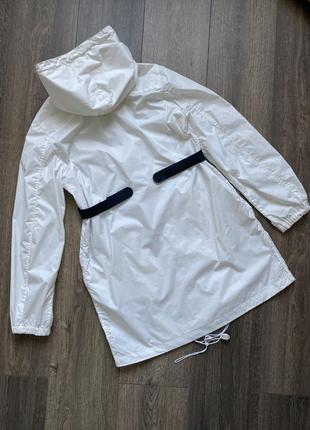 Спортивна куртка вітровка дощовик молочного кольору bikkembergs2 фото