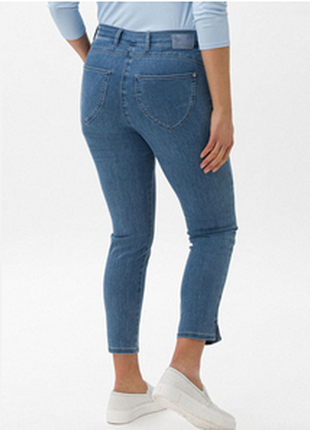 Фирменные джинсы летние тянутся высокая посадка отличное состояние1 фото
