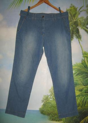Фирменные джинсы летние тянутся высокая посадка отличное состояние3 фото