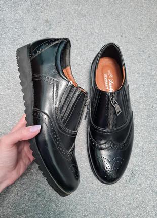 Мужские броги туфли классические l- fashion5 фото