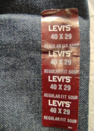 Джинси levi's men's 505 regular fit jean rigid 0050502179 фото