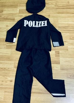 Карнавальный костюм офицера полиции полицейского army kids rofu kinderland  (германия)6 фото