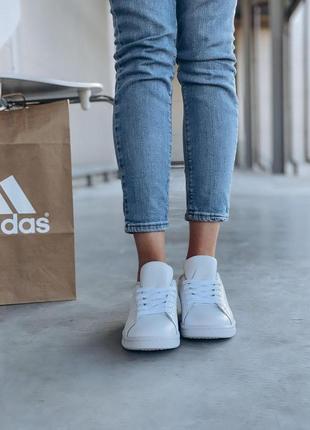 Кроссовки кеды adidas stan smith белый цвет кожаные (36-40)💜6 фото