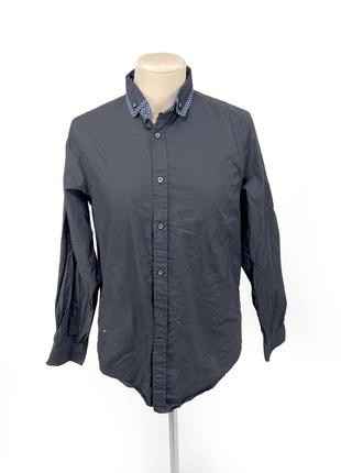Рубашка фирменная process black, качественная, черная1 фото