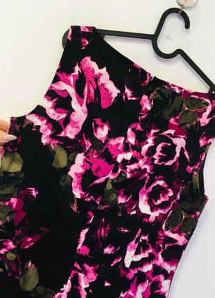 Льняное винтажное премиум платье laura ashley принт цветы л3 фото