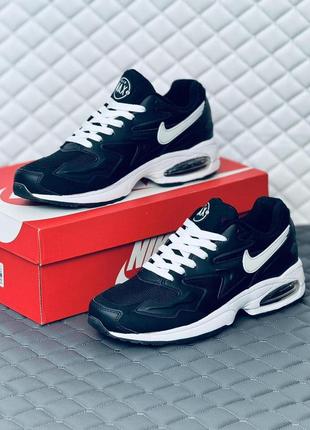 Кроссовки мужские весенние nike air max 2 light black-white9 фото