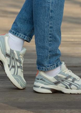 Асікс гел кросівки шкіряні asics gel 1090 white blue7 фото