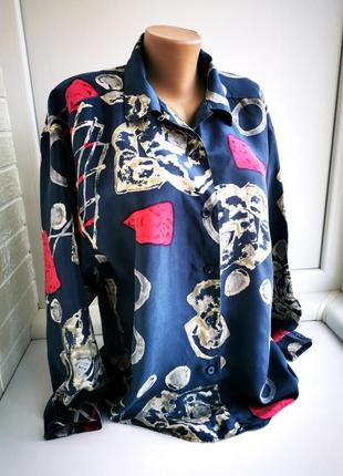 Красивая винтажная блуза из натурального шёлка3 фото