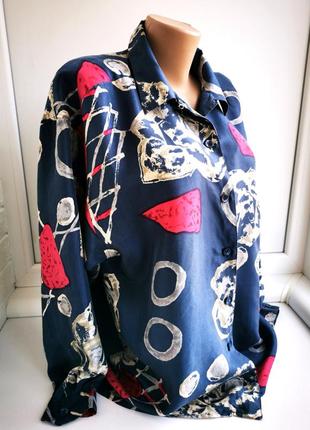 Красивая винтажная блуза из натурального шёлка5 фото