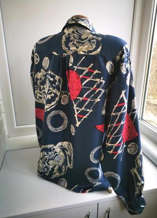 Красивая винтажная блуза из натурального шёлка6 фото
