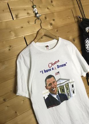 Vintage obama i have a dream футболка2 фото