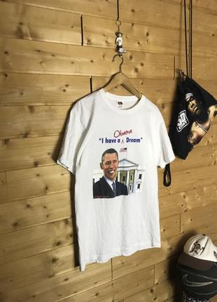 Vintage obama i have a dream футболка