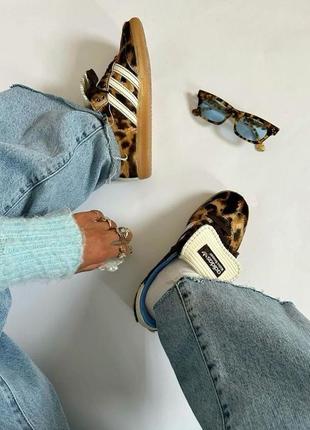 Кроссовки footwear x wales bonner samba leopard print