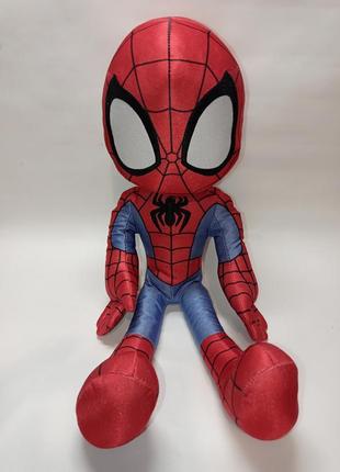 Озвученная игрушка мягкая человек паук spider man marvel 40 см