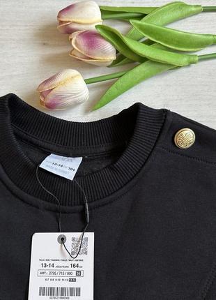 Комбінований світшот zara 13/14 років, світшот zara з вставкою свитшот zara толстовка zara бренд zara.6 фото