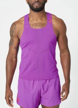 Мужской костюм шорты майка nike dri-fit adv aeroswift singlet спортивный профессиональный беговой комплект новый оригинал