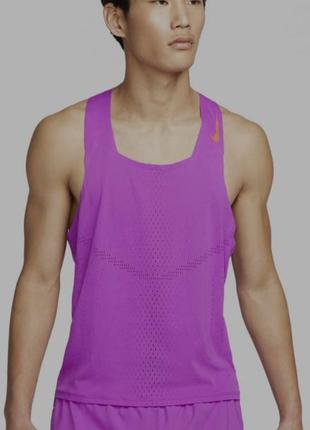 Мужской костюм шорты майка nike dri-fit adv aeroswift singlet спортивный профессиональный беговой комплект новый оригинал3 фото