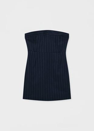 Pull&bear сукня в стилі office siren в смужку