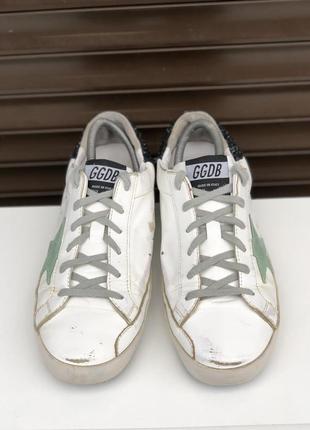 Golden goose white sneakers superstar 38р 24см женские кеды оригинал3 фото