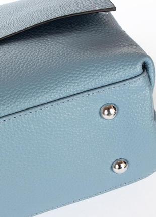 Женская сумка кроссбоди кожаная alex rai 99115 синяя5 фото