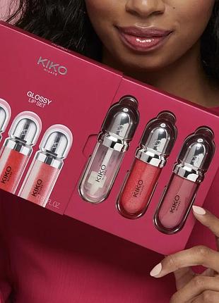 Набір блисків kiko milano glossy lip set