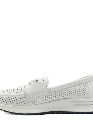 Туфли женские белые летние с перфорацией 2435т-а3 фото