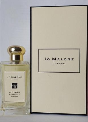 Jo malone silver birch & lavender, одеколон.