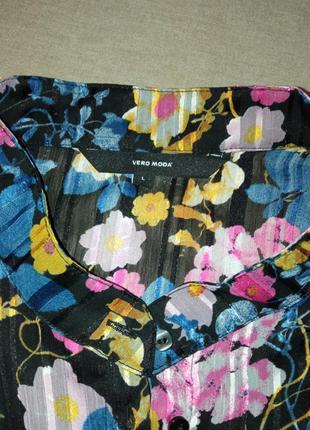 Vero moda,яркая,красивая блуза с рюшами6 фото