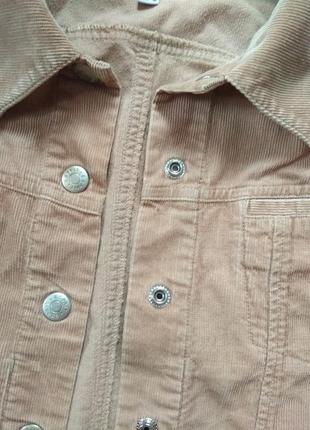 Укороченная вельветовая джинсовая куртка esprit, 12 размер.5 фото