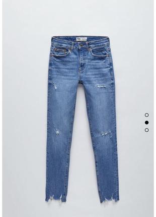 Zara джинсы скинни 40 размер премиум коллекция2 фото
