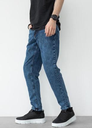 🔝чоловічі джинси мом темно-сірі2 фото