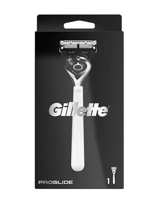 Gillette станок для гоління чоловічий (бритва) proglide black & white - 1 касета