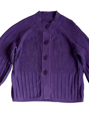 Кардиган оригинал  gerry weber кофта джемпер фиолетовый женский с коротким рукавом3 фото
