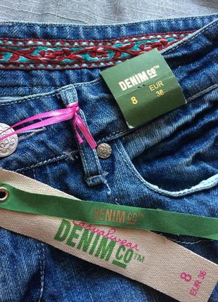 Эффектные джинсы с потертостями denim co6 фото