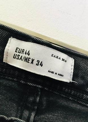 Серые зауженные джинсы zara man8 фото