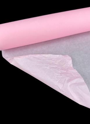 Папірусний папір тіш'ю світло-рожевий, щільність 30 г (рулон 14м х 50 см)